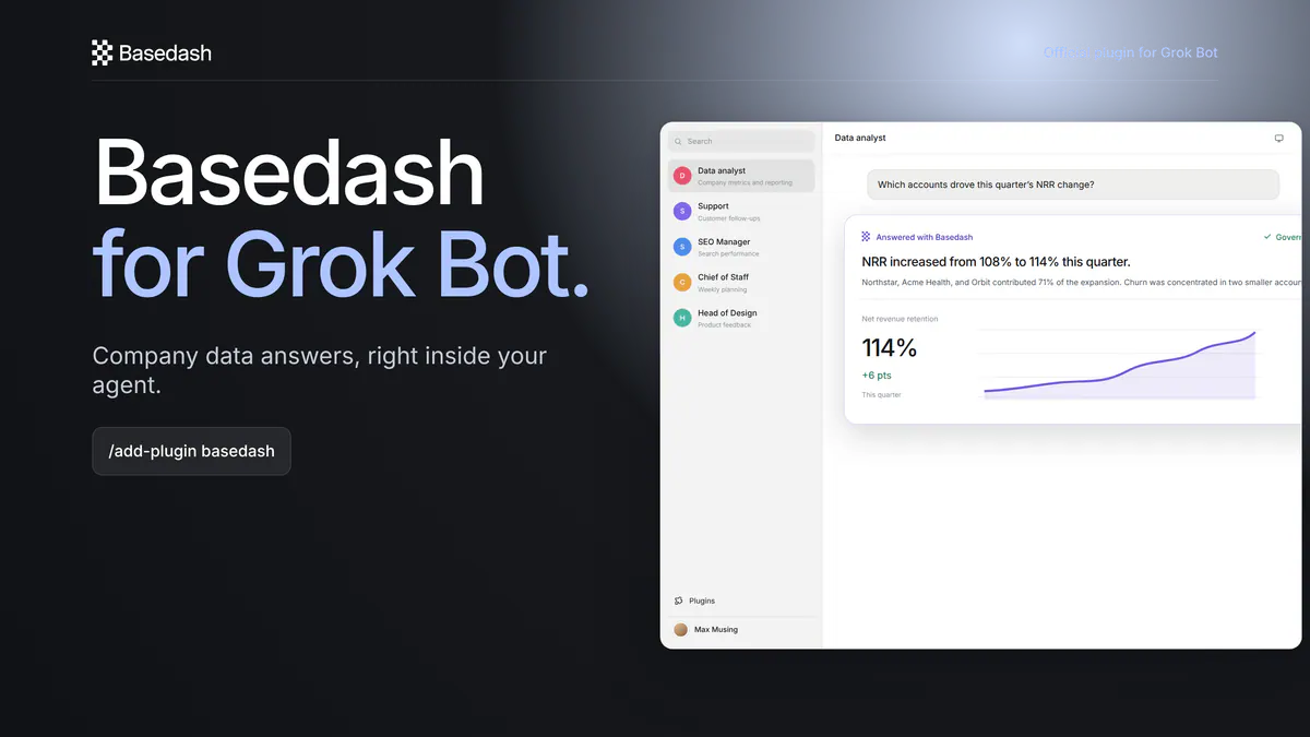 Introducing Basedash for Grok Bot