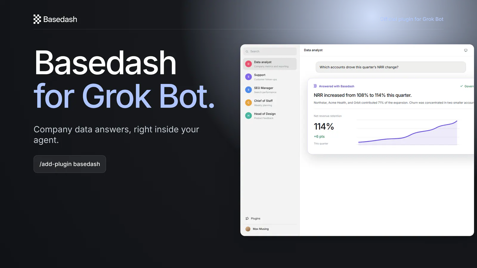 Introducing Basedash for Grok Bot