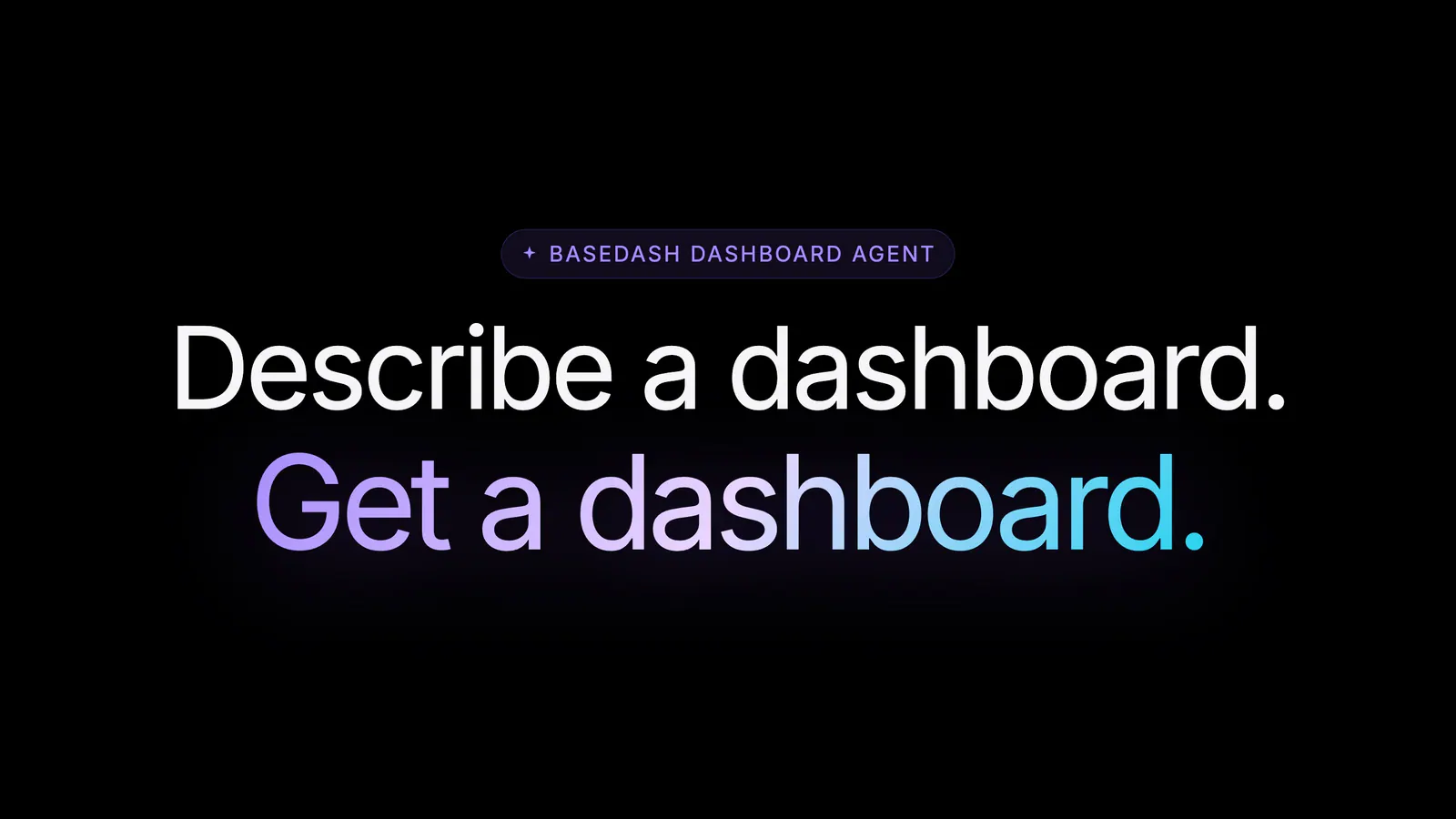 A dashboard generated end-to-end from a single prompt