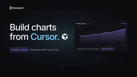 Introducing Basedash MCP write: build charts from anywhere