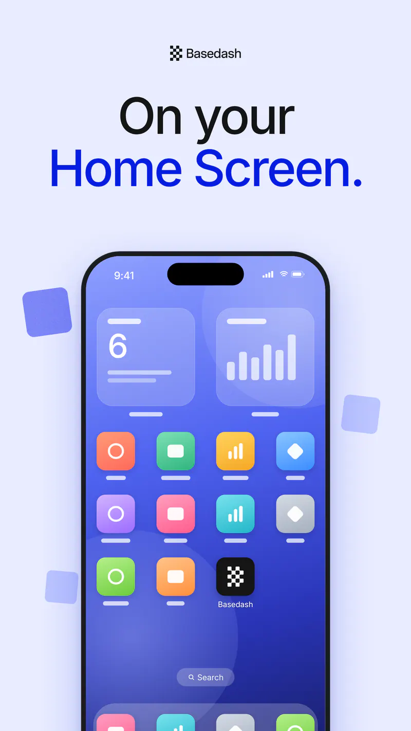 The Basedash icon on an iPhone Home Screen, next to the other apps.