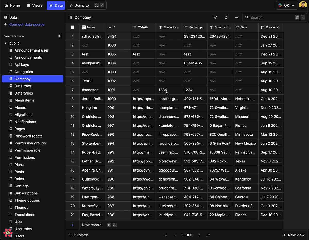 After optimizing the virtualization logic, you can see that we are now only rendering cells that are newly showing up in the viewport and not re-rendering already visible cells.