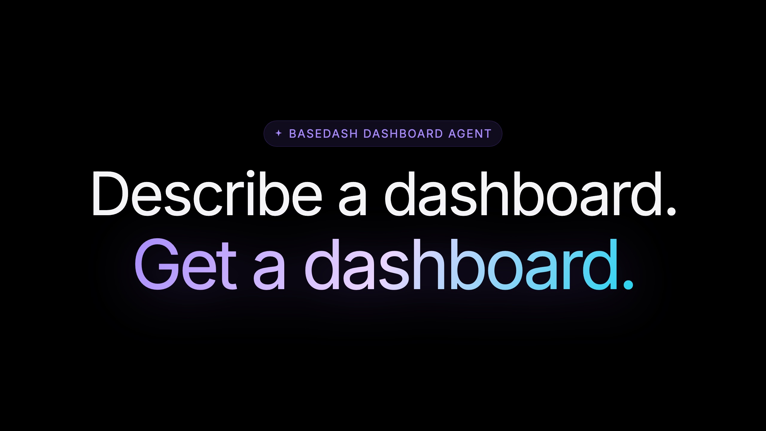 A dashboard generated end-to-end from a single prompt