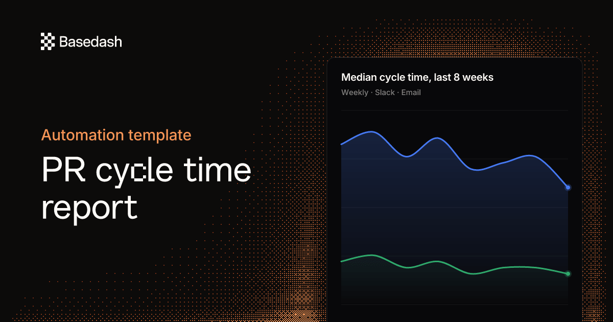 Pull request cycle time report (automated)