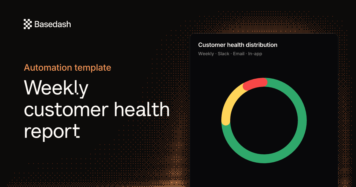 Customer health report template (automated)