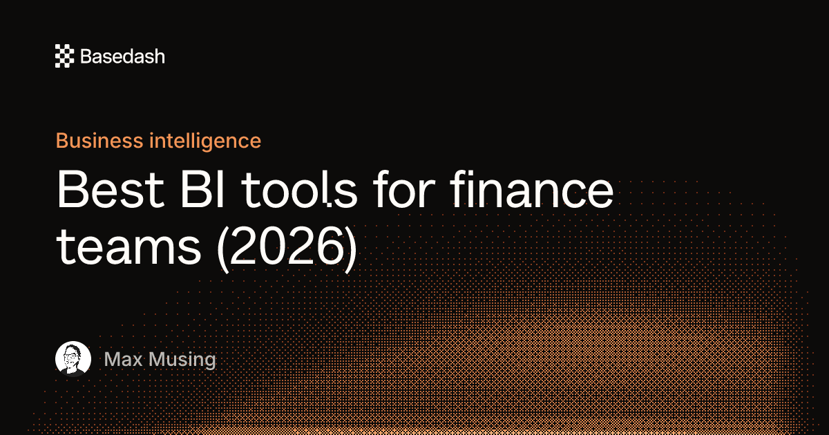 Best BI tools for finance teams in 2026 | Basedash