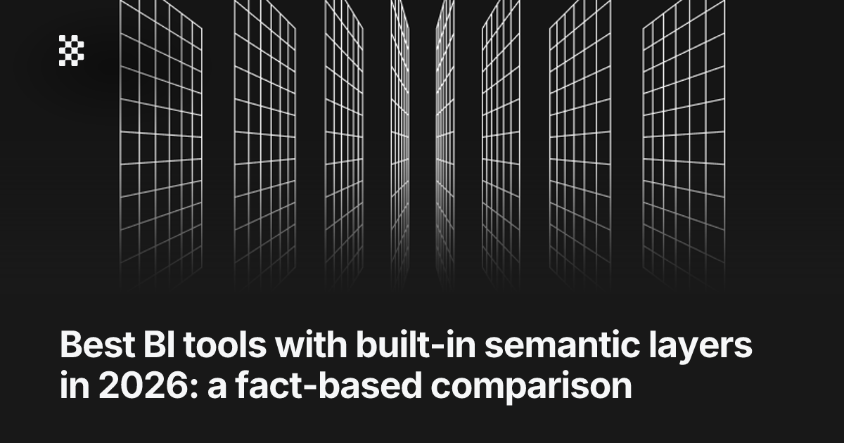 Best BI tools with built-in semantic layers | Basedash