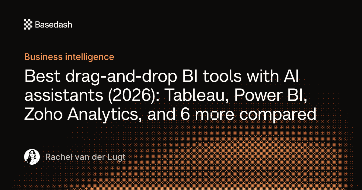 Drag-and-drop BI tools with AI compared (2026) | Basedash