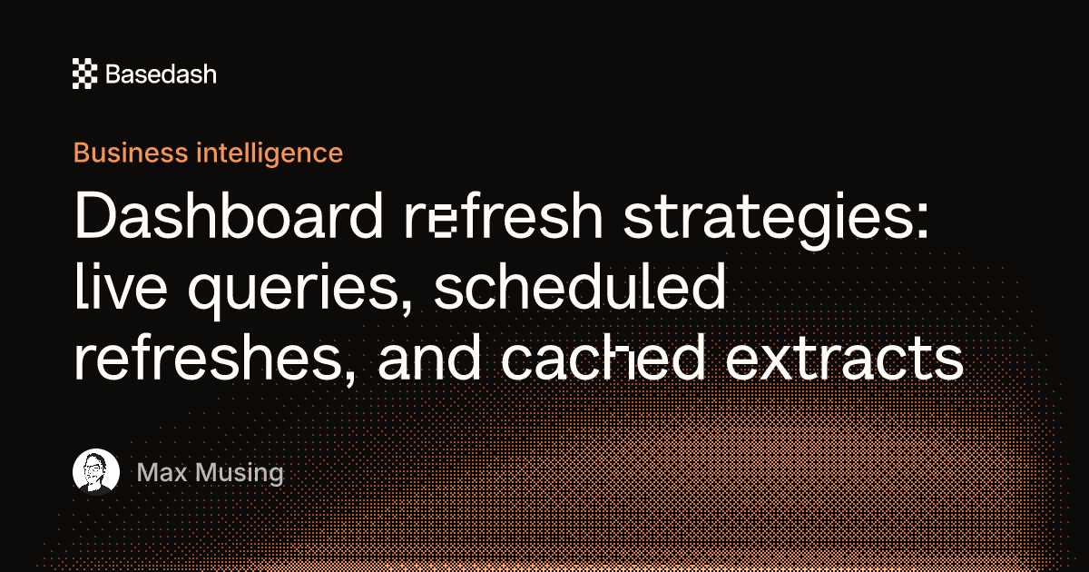 Dashboard refresh strategies explained | Basedash
