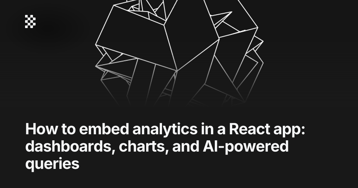 Embed analytics in a React app | Basedash
