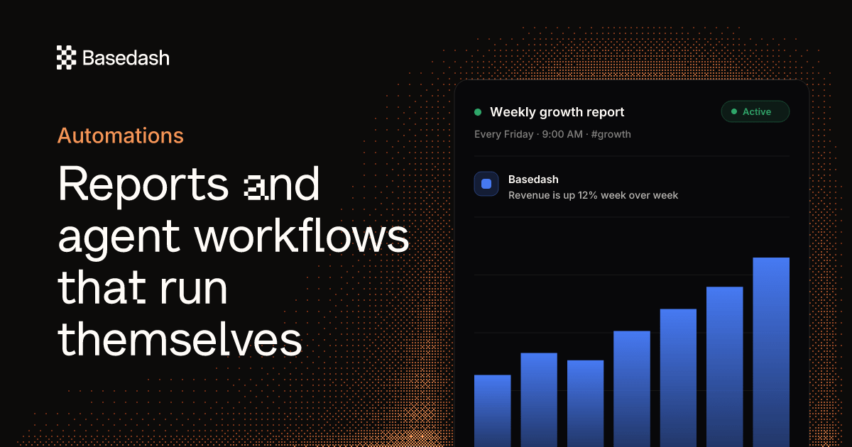 Basedash Automations | AI-powered data workflows