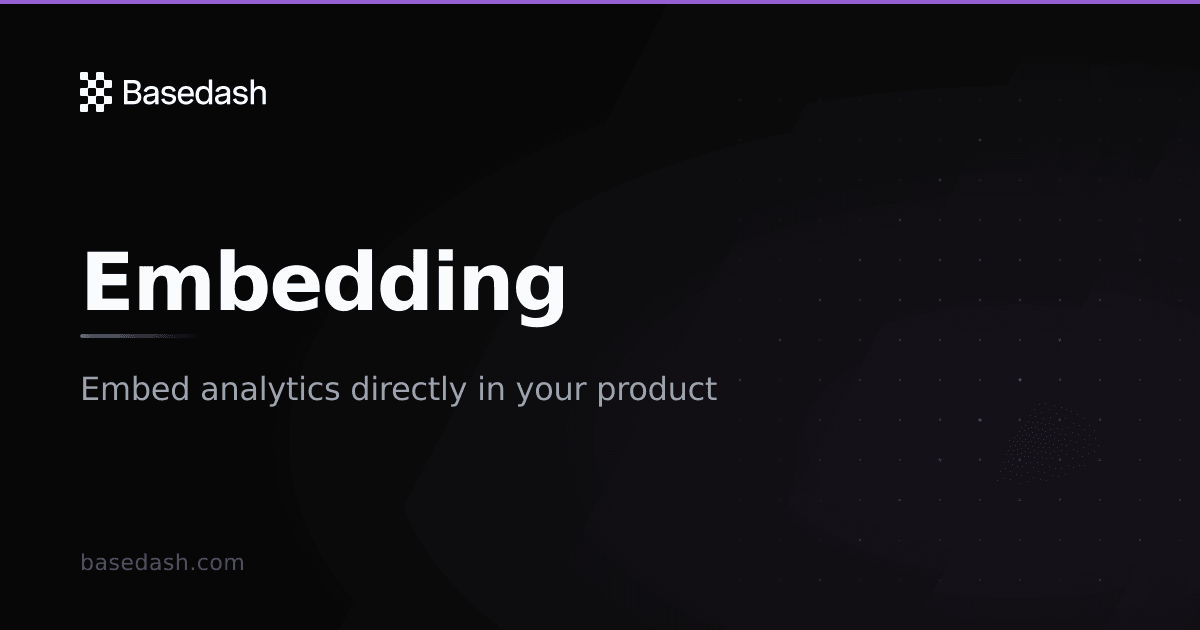 Basedash: Embedded Analytics screenshot