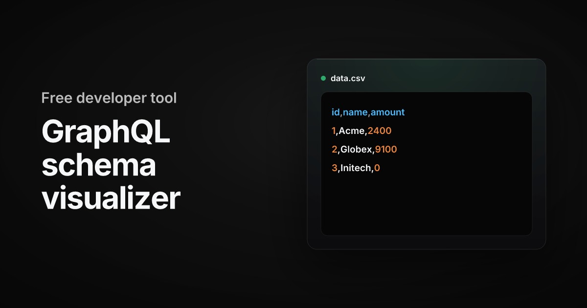 Free GraphQL schema visualizer — SDL to diagram | Basedash